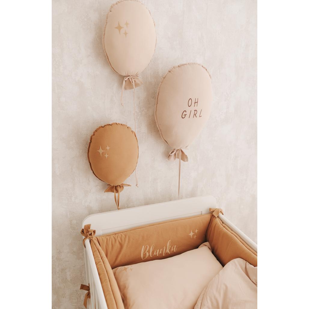 Washed Cotton Stars Cot Bumper by Malomi Kids