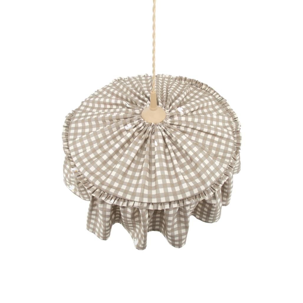 Countryside Check Fabric Lampshade by Malomi Kids