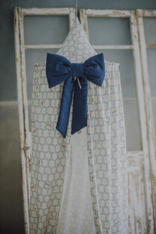 Blue Cottage Cot Canopy by Malomi Kids