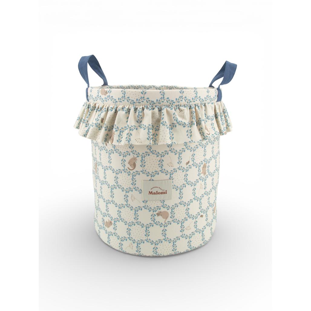 Blue Cottage Toy Basket by Malomi Kids