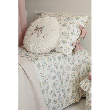 Round Washed Cotton Cushion by Malomi Kids