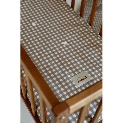 Countryside Check Cotton Fitted Sheet by Malomi Kids