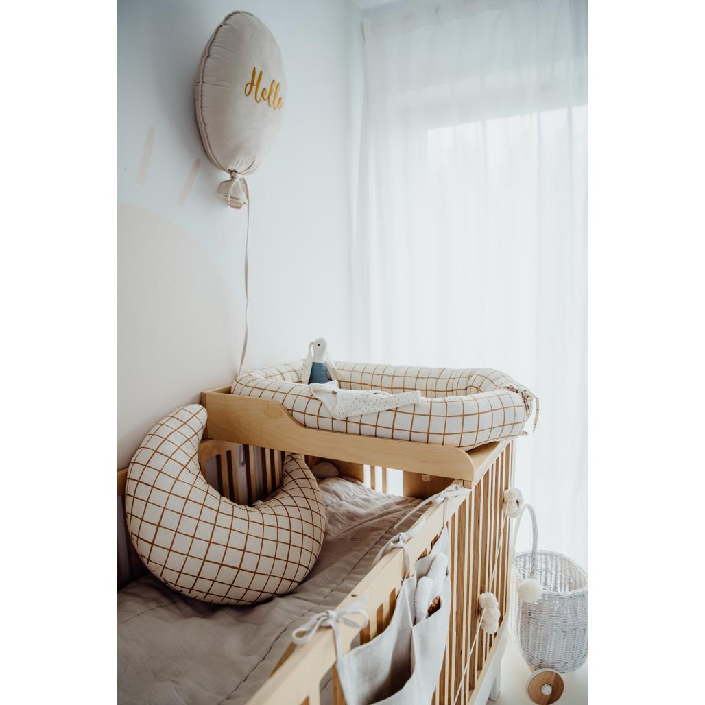 Camel Check Feeding Cushion by Malomi Kids
