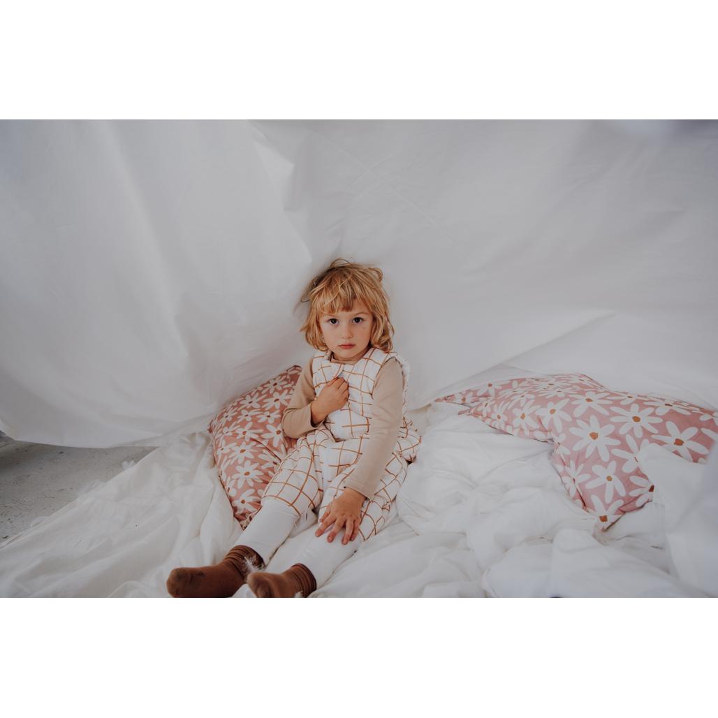 Camel Check Sleeping Bag with Legs by Malomi Kids