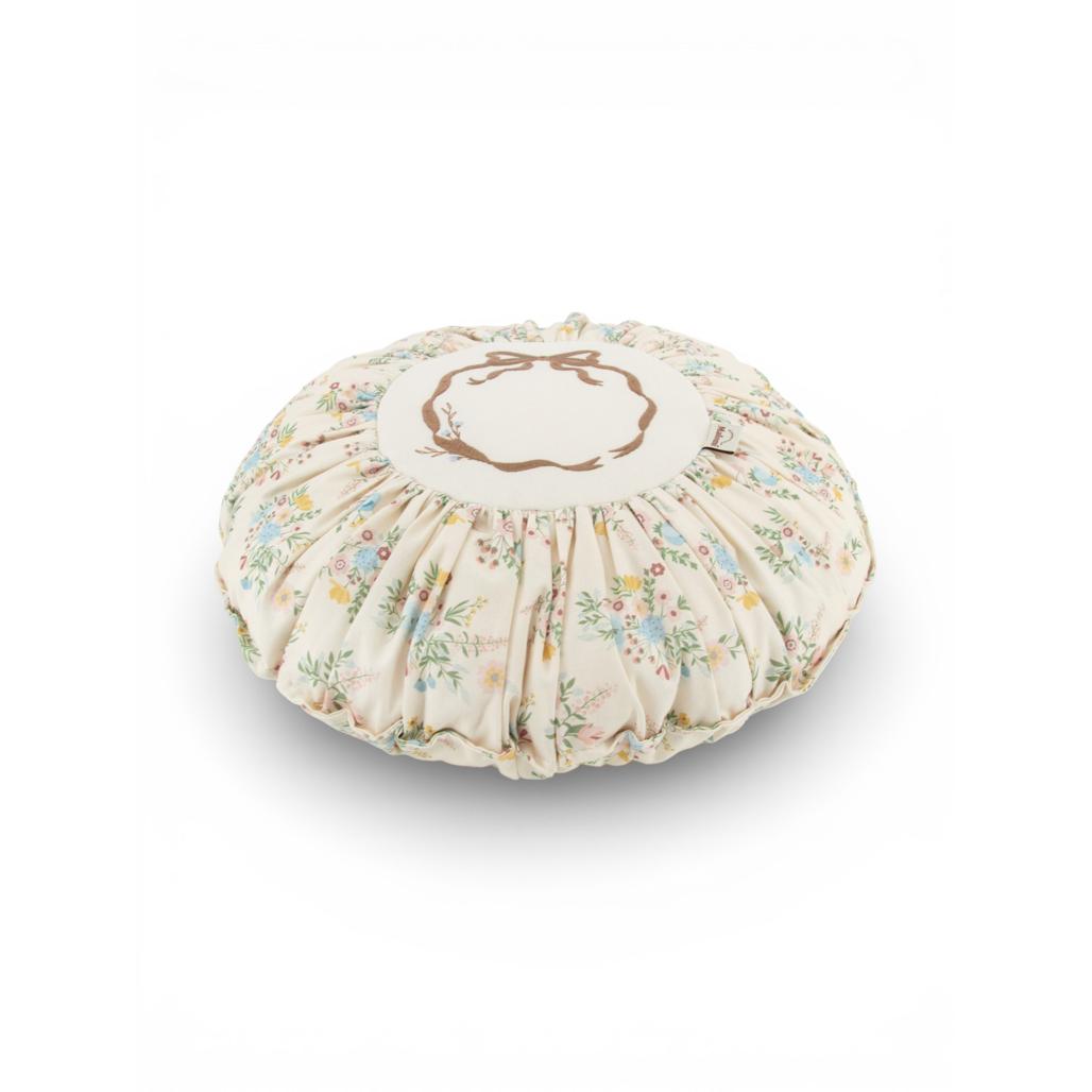 Blooming Meadow Round Boho Cushion by Malomi Kids