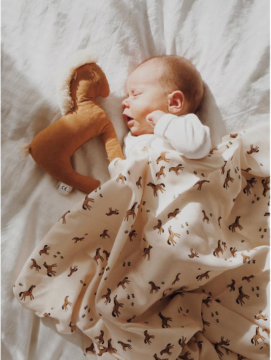 Free Horses Bamboo Swaddle by Malomi Kids