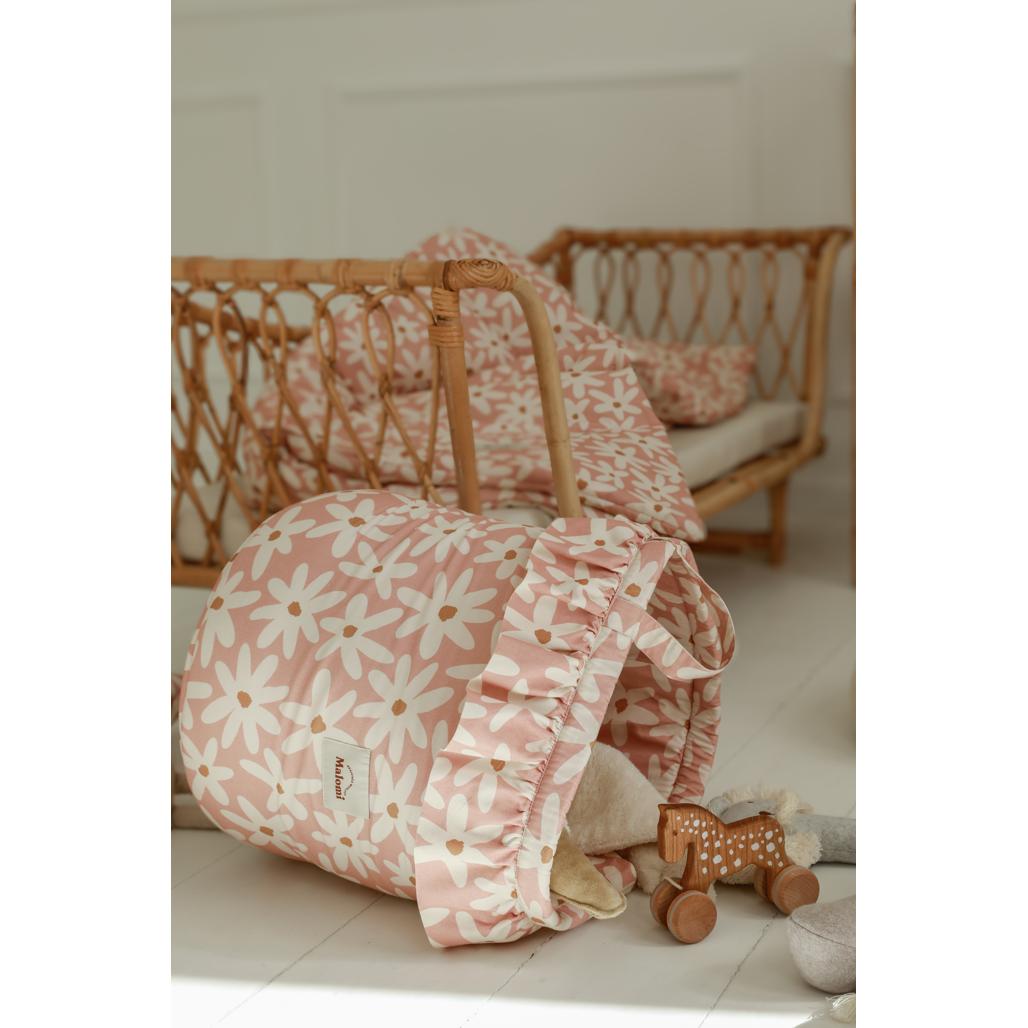 Blush Daisies Toy Basket by Malomi Kids