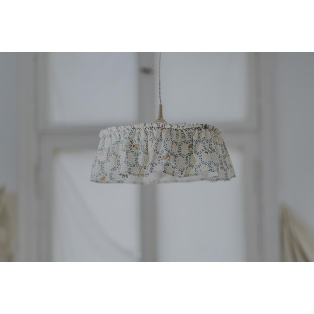 Blue Cottage Fabric Lampshade by Malomi Kids