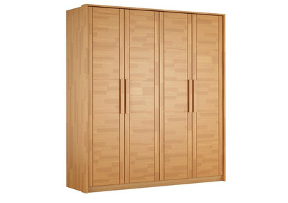 WARDROBE TIMO 4T BL - LACQUERED BEECH