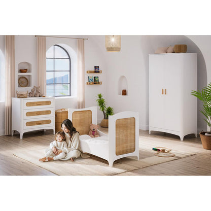NÉRÉIDES Neige Rattan Chest of Drawers