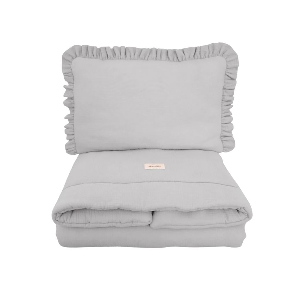 Muslin Ruffle Bedding Set with Filling by Malomi Kids
