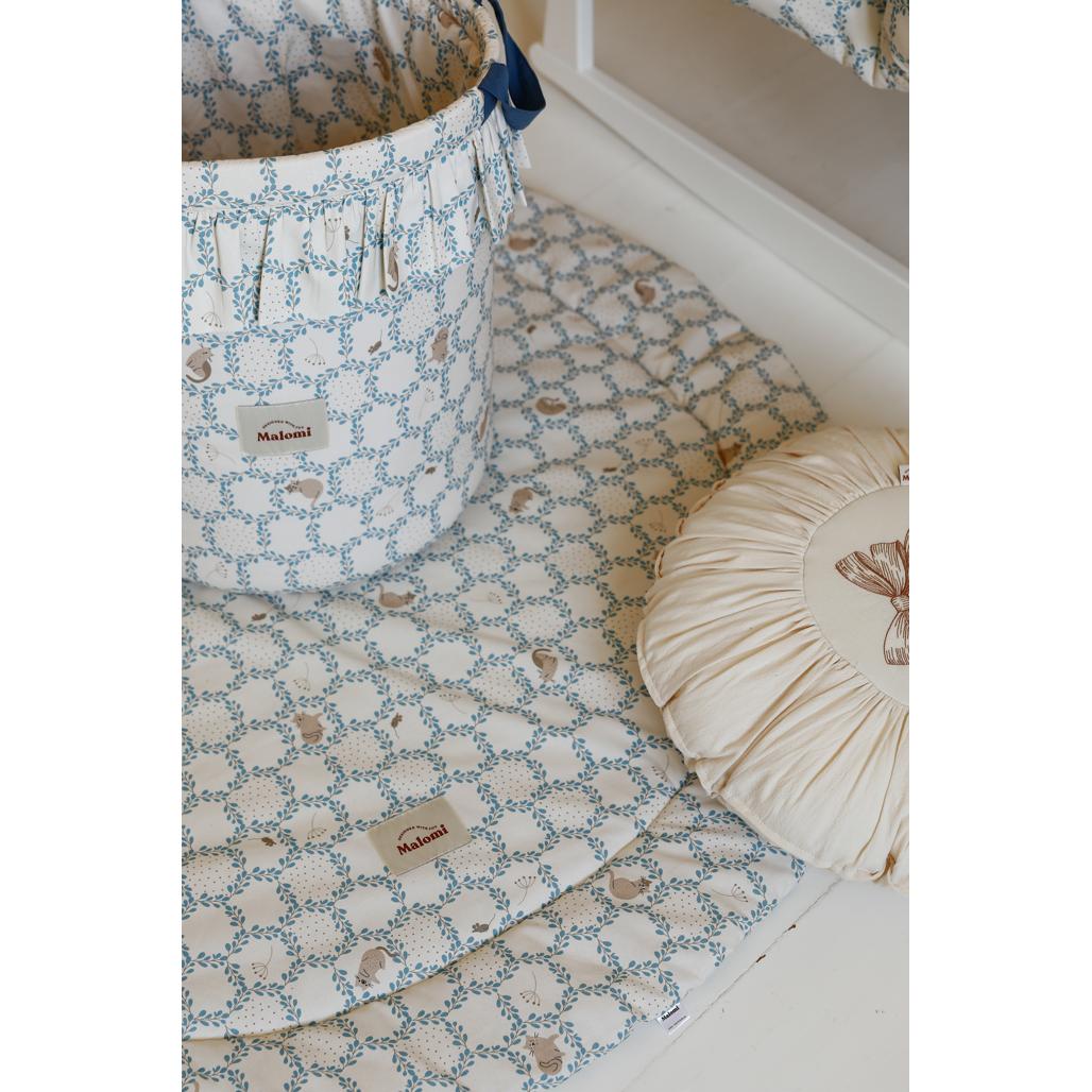 Blue Cottage Toy Basket by Malomi Kids
