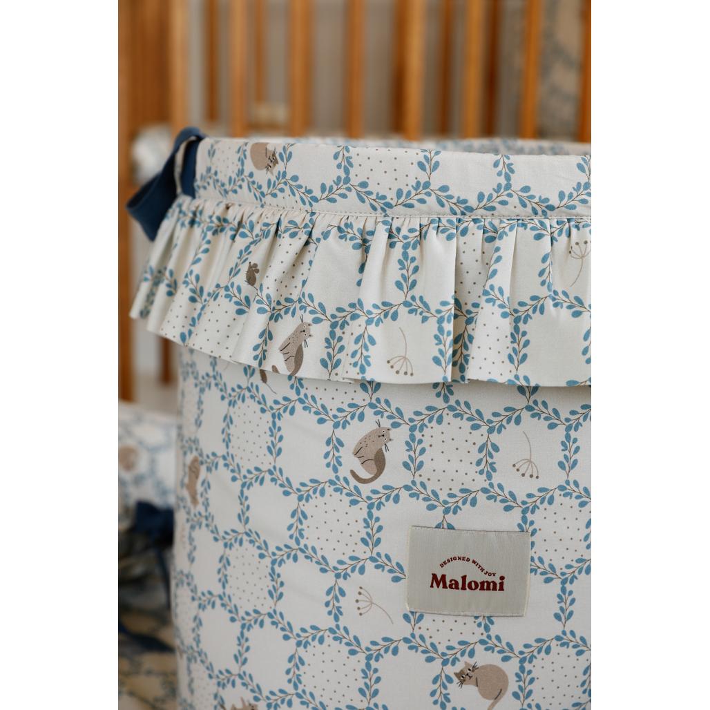 Blue Cottage Toy Basket by Malomi Kids