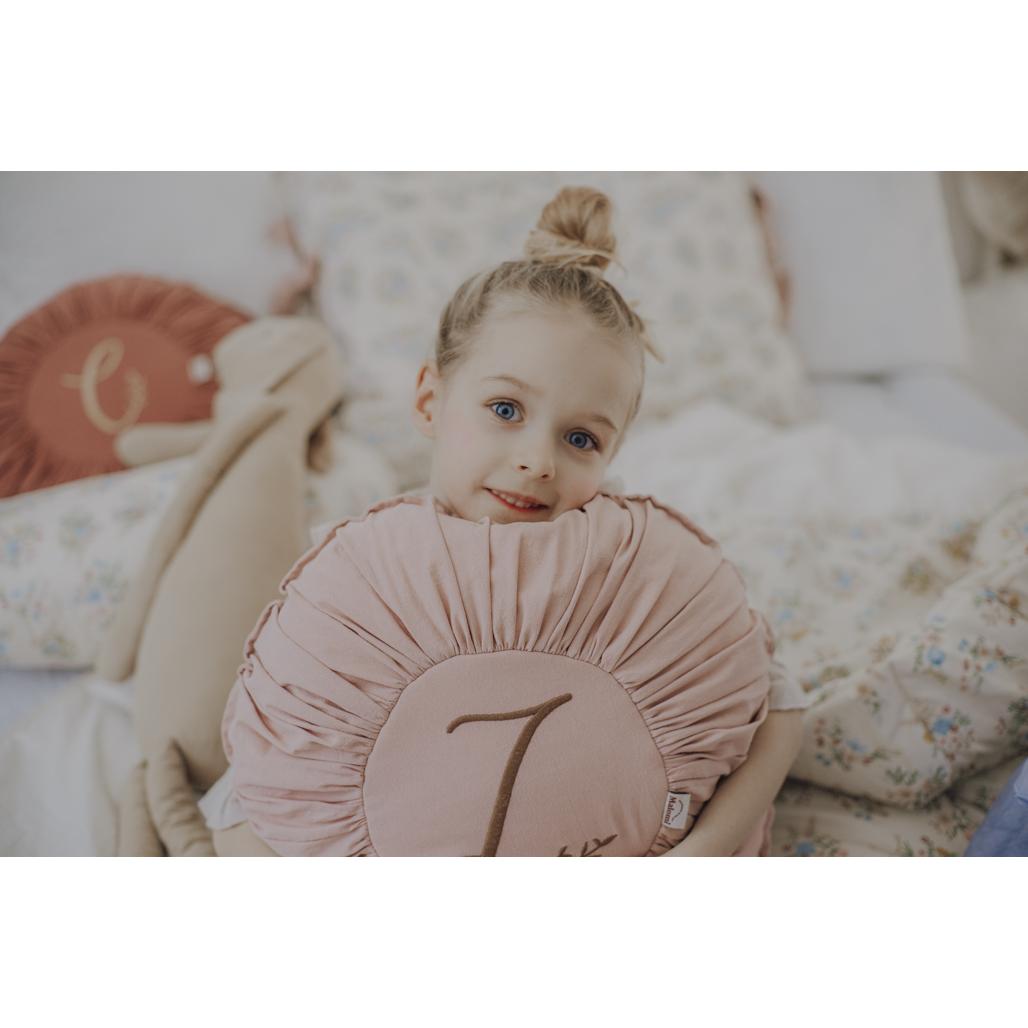 Round Washed Cotton Cushion by Malomi Kids