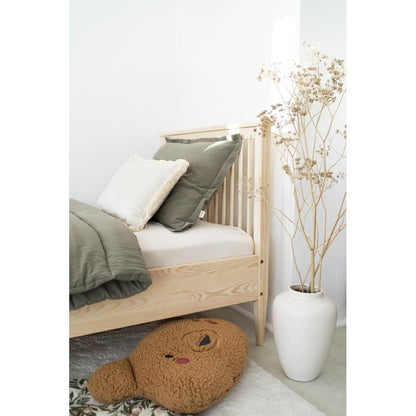Embroidered Washed Cotton Pillow by Malomi Kids