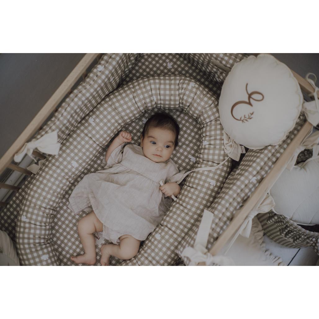 Countryside Check Baby Nest by Malomi Kids