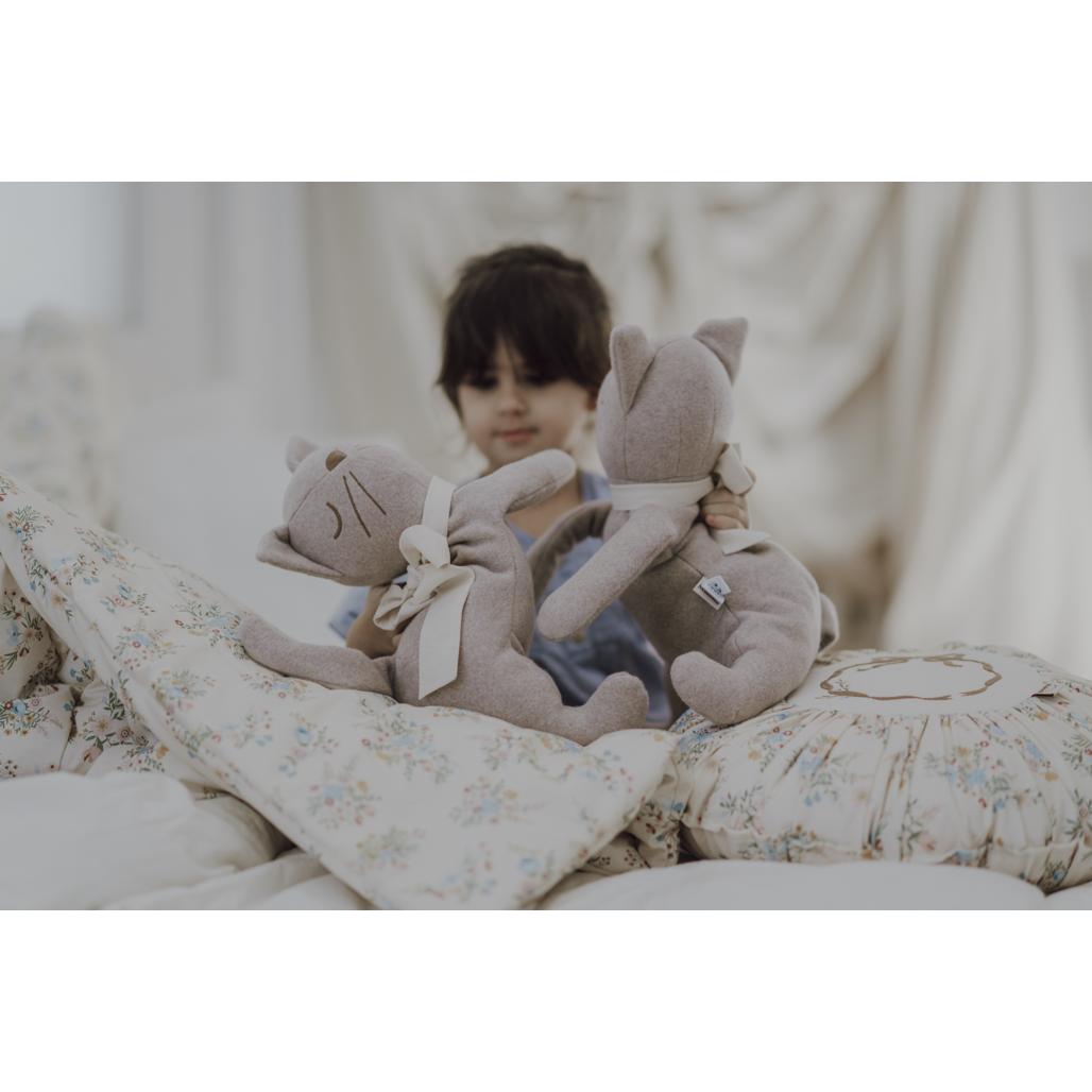 Organic Fleece Cat Cuddly Toy by Malomi Kids