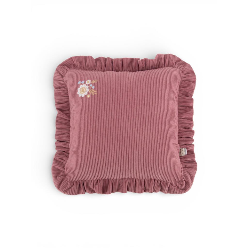 Corduroy Frill Cushion by Malomi Kids