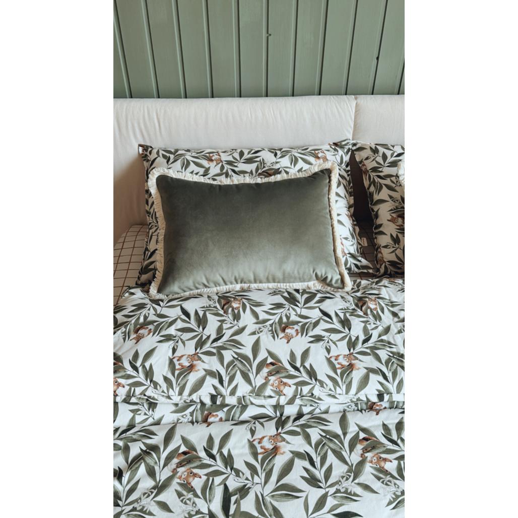 Velvet Cushion with Fringe by Malomi Kids