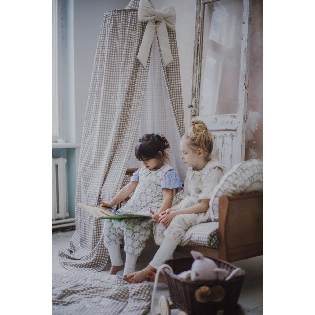 Countryside Check Cot Canopy by Malomi Kids