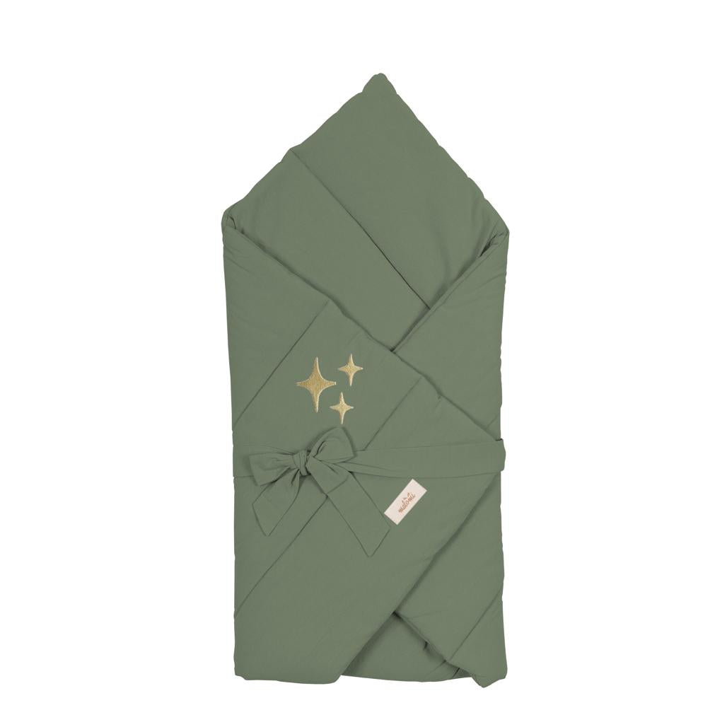 Washed Cotton Baby Swaddle Quilt by Malomi Kids