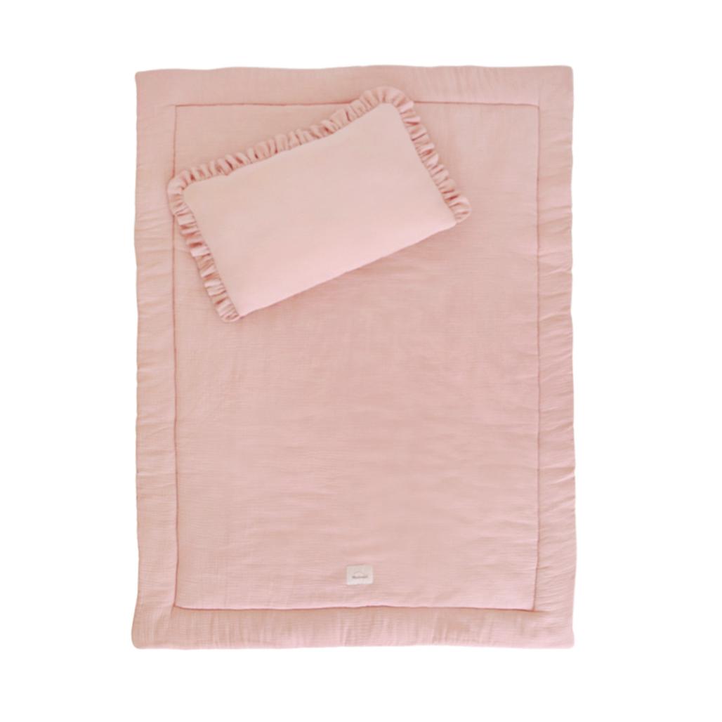 Muslin Ruffle Bedding Set with Filling by Malomi Kids