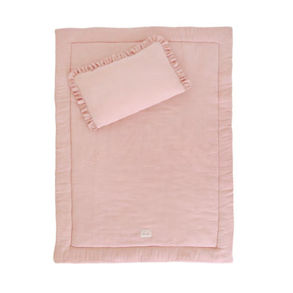 Muslin Ruffle Bedding Set with Filling by Malomi Kids