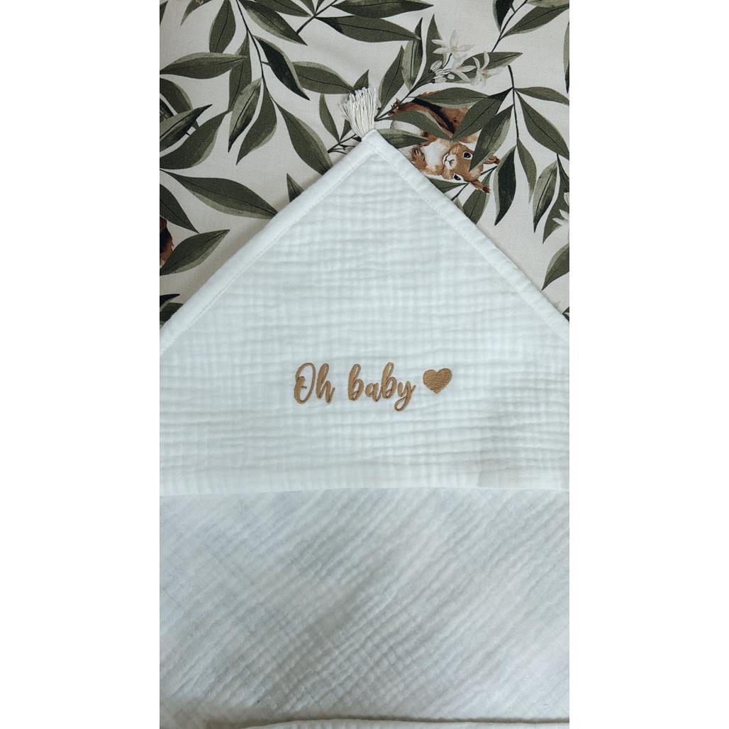 Muslin Hooded Towel by Malomi Kids