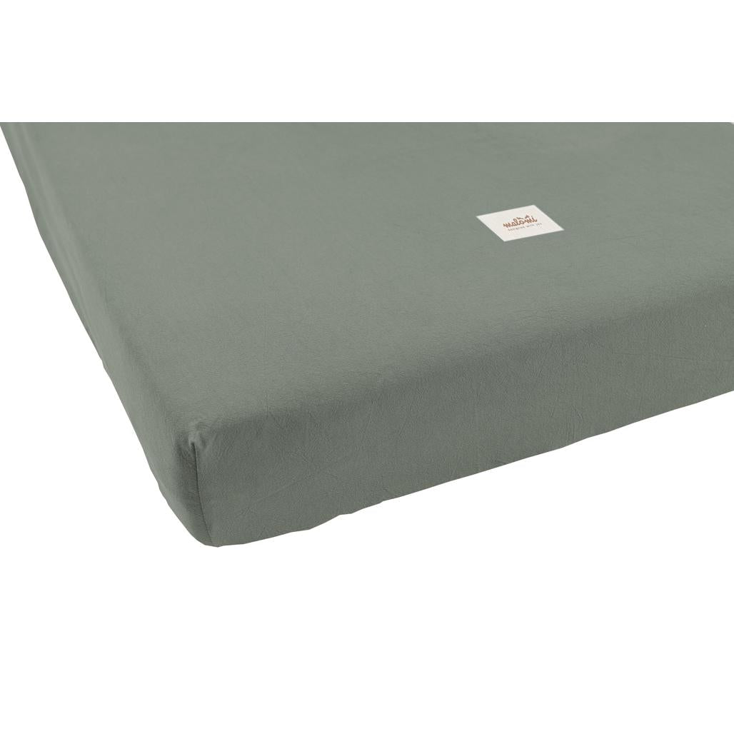 Washed Cotton Fitted Sheet by Malomi Kids