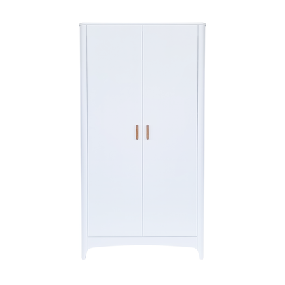 NÉRÉE & NÉRÉIDES 2-Door Wardrobe - Neige