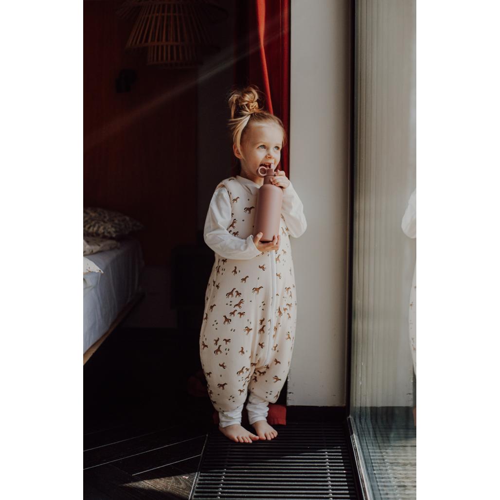 Free Horses Bamboo Sleeping Bag with Legs by Malomi Kids