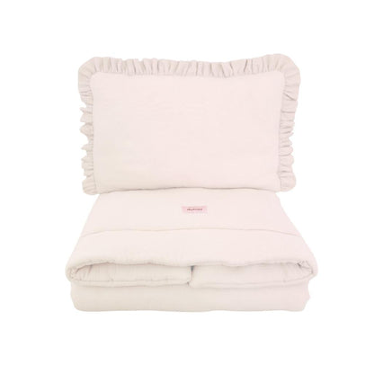 Muslin Ruffle Bedding Set with Filling by Malomi Kids