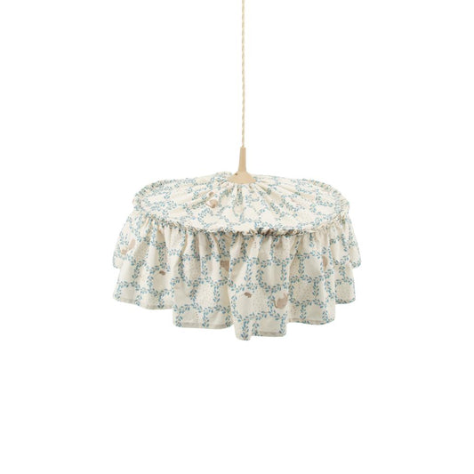Blue Cottage Fabric Lampshade by Malomi Kids