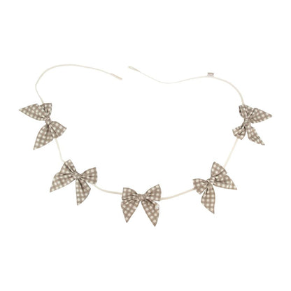 Countryside Check Bow Garland by Malomi Kids