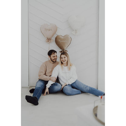 Velvet Heart Balloon Cushion by Malomi Kids