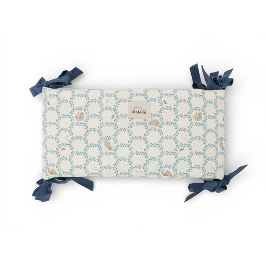 Blue Cottage Cot Bumper by Malomi Kids