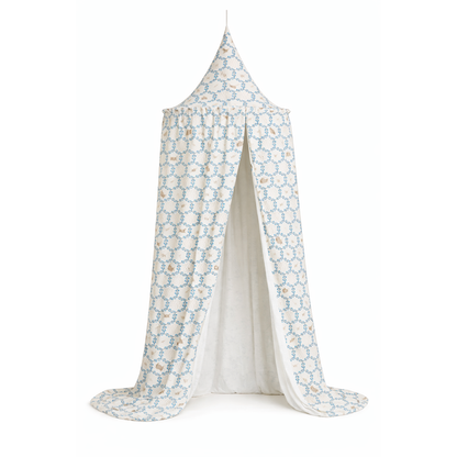 Blue Cottage Cot Canopy by Malomi Kids
