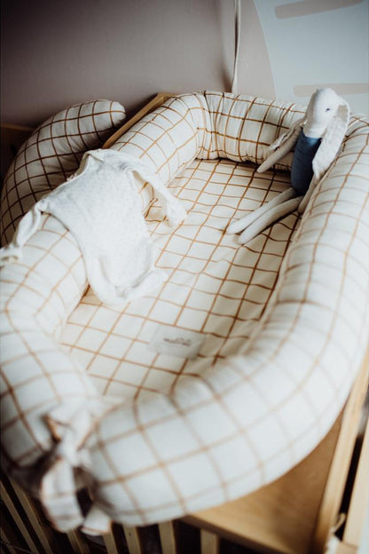 Camel Check Baby Nest by Malomi Kids