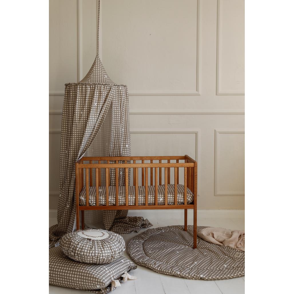 Countryside Check Cotton Fitted Sheet by Malomi Kids