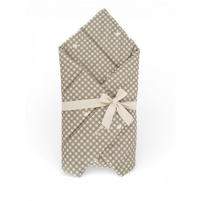 Countryside Check Baby Swaddle Quilt by Malomi Kids
