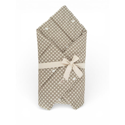 Countryside Check Baby Swaddle Quilt by Malomi Kids