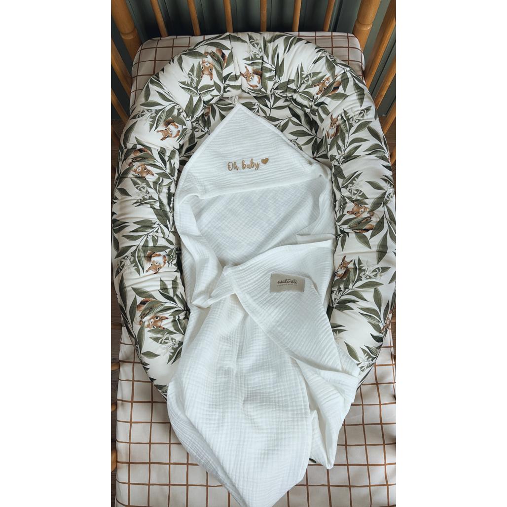 Muslin Hooded Towel by Malomi Kids