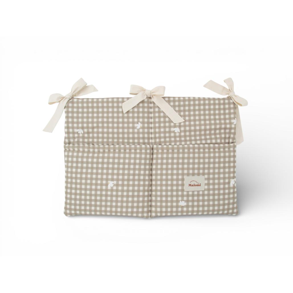Countryside Check Cot Organiser by Malomi Kids