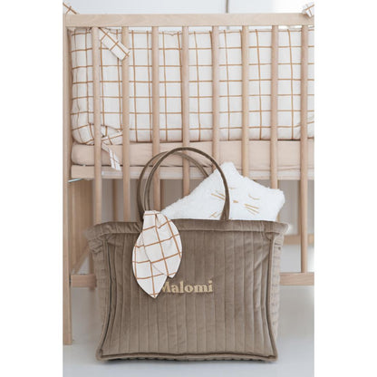 Quilted Velvet Changing Bag by Malomi Kids