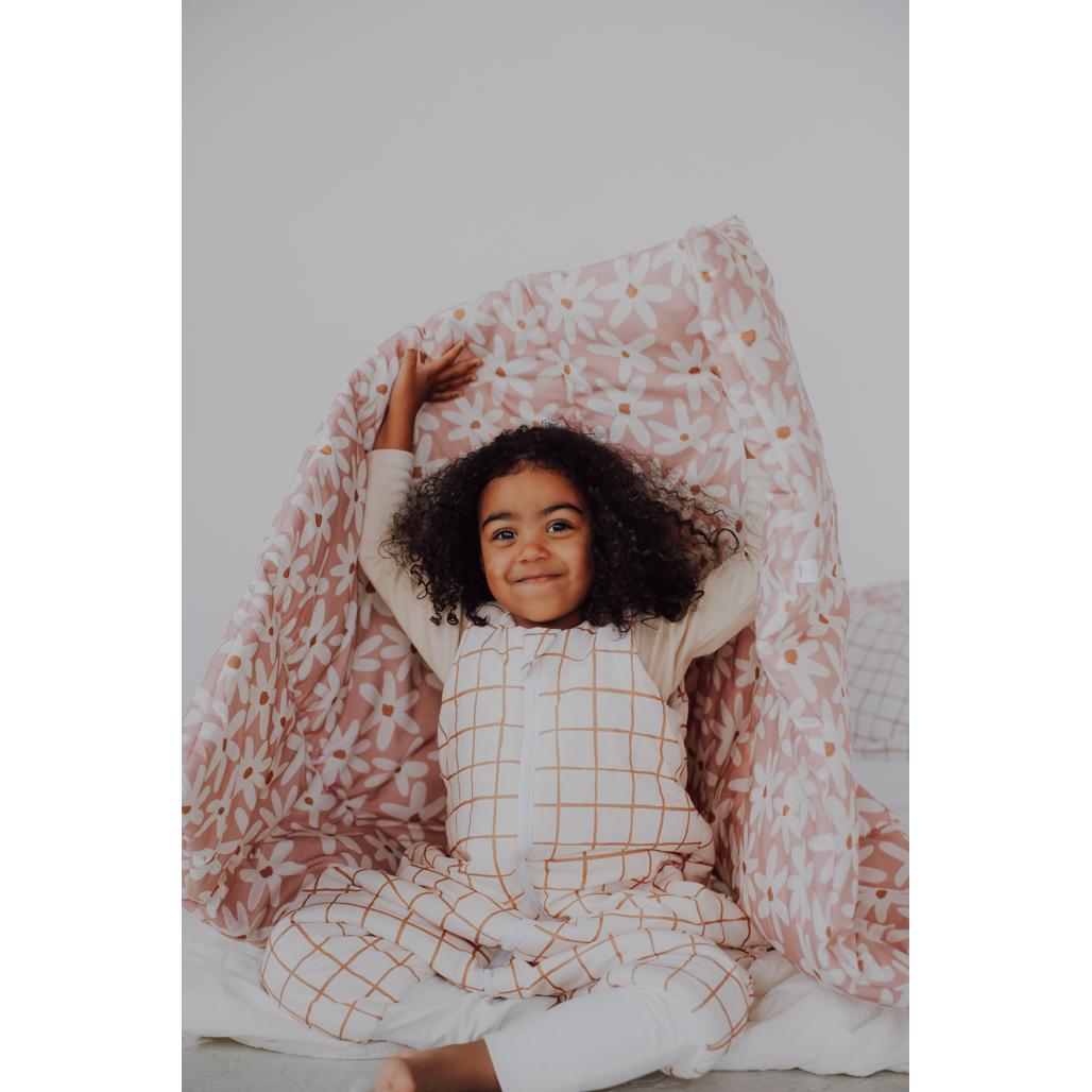 Camel Check Sleeping Bag with Legs by Malomi Kids