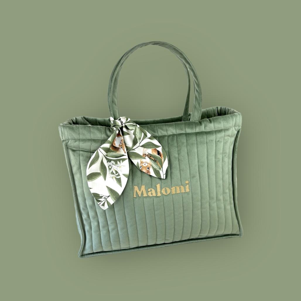 Quilted Velvet Changing Bag by Malomi Kids