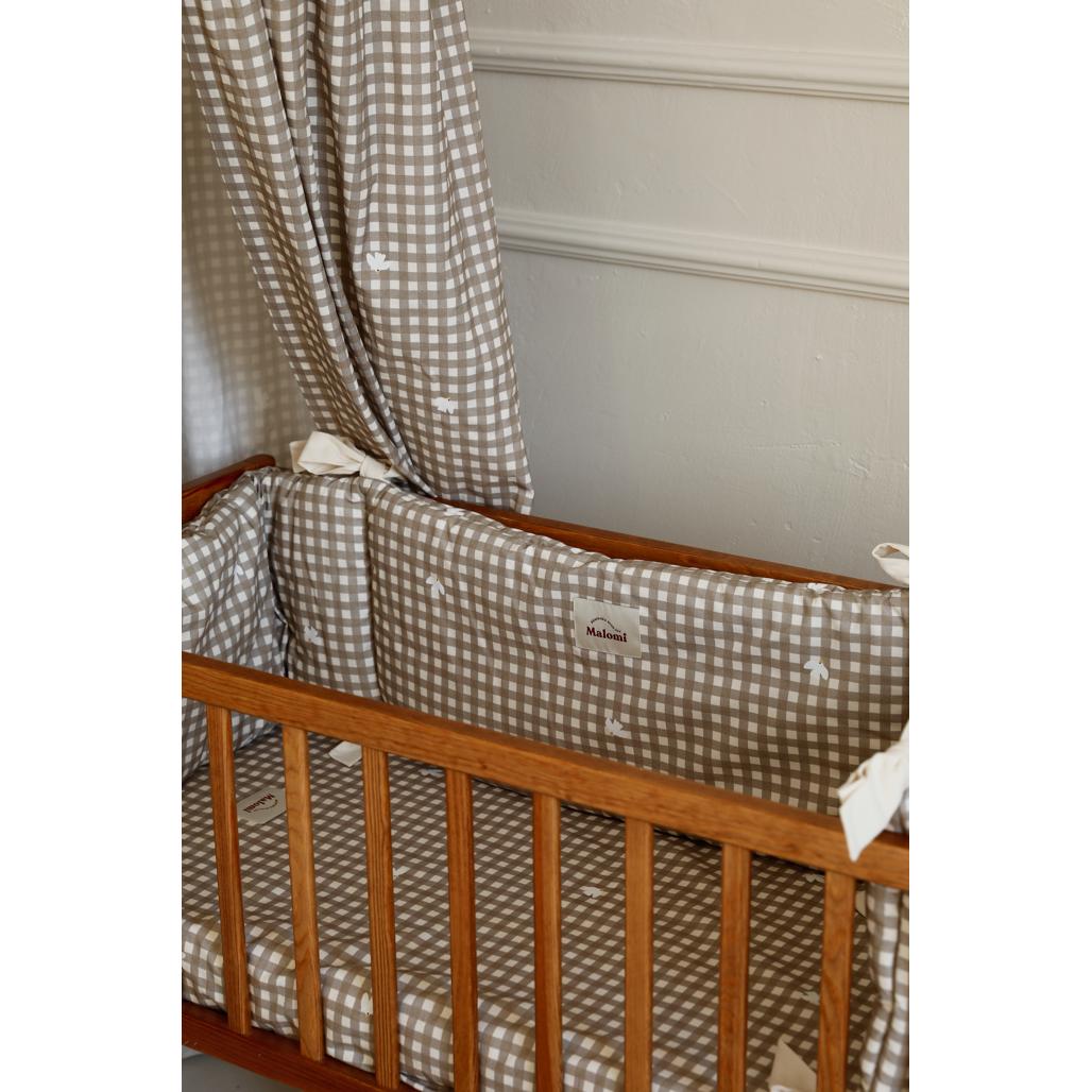 Countryside Check Cotton Fitted Sheet by Malomi Kids