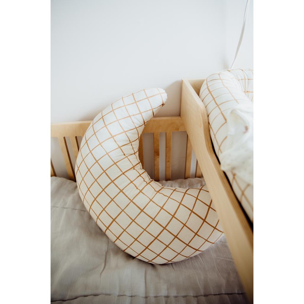 Camel Check Feeding Cushion by Malomi Kids