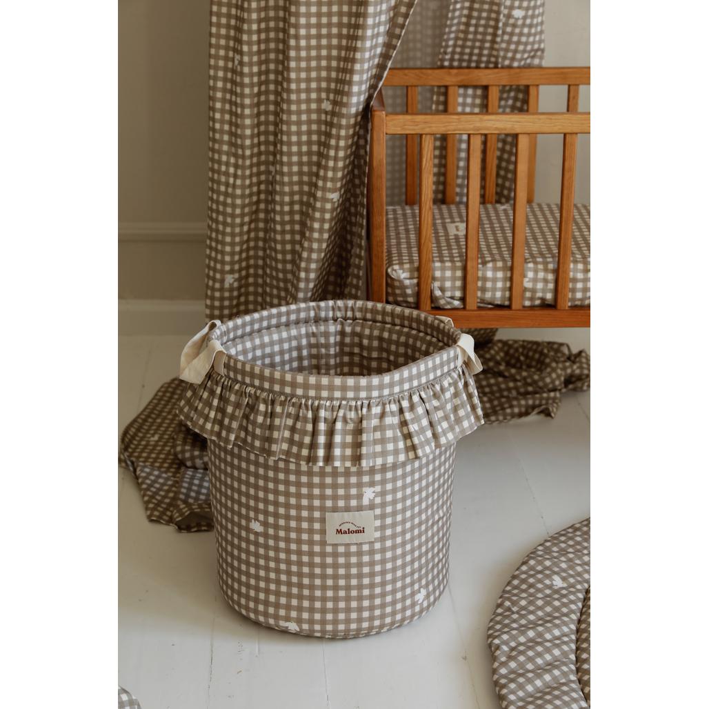 Countryside Check Toy Basket by Malomi Kids