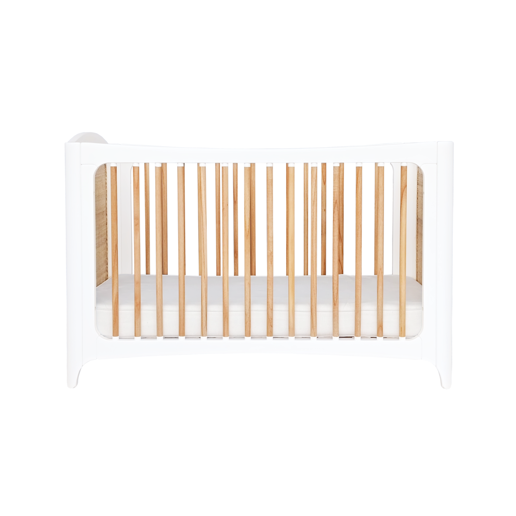 NÉRÉIDES Neige Evolutive Bed 60 x 120 CM - From Crib to Toddler Bed